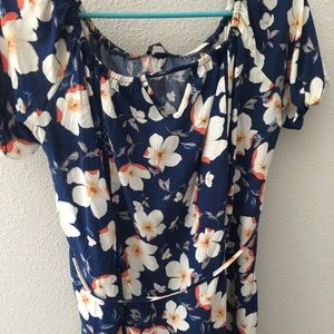 Off the shoulder floral dress